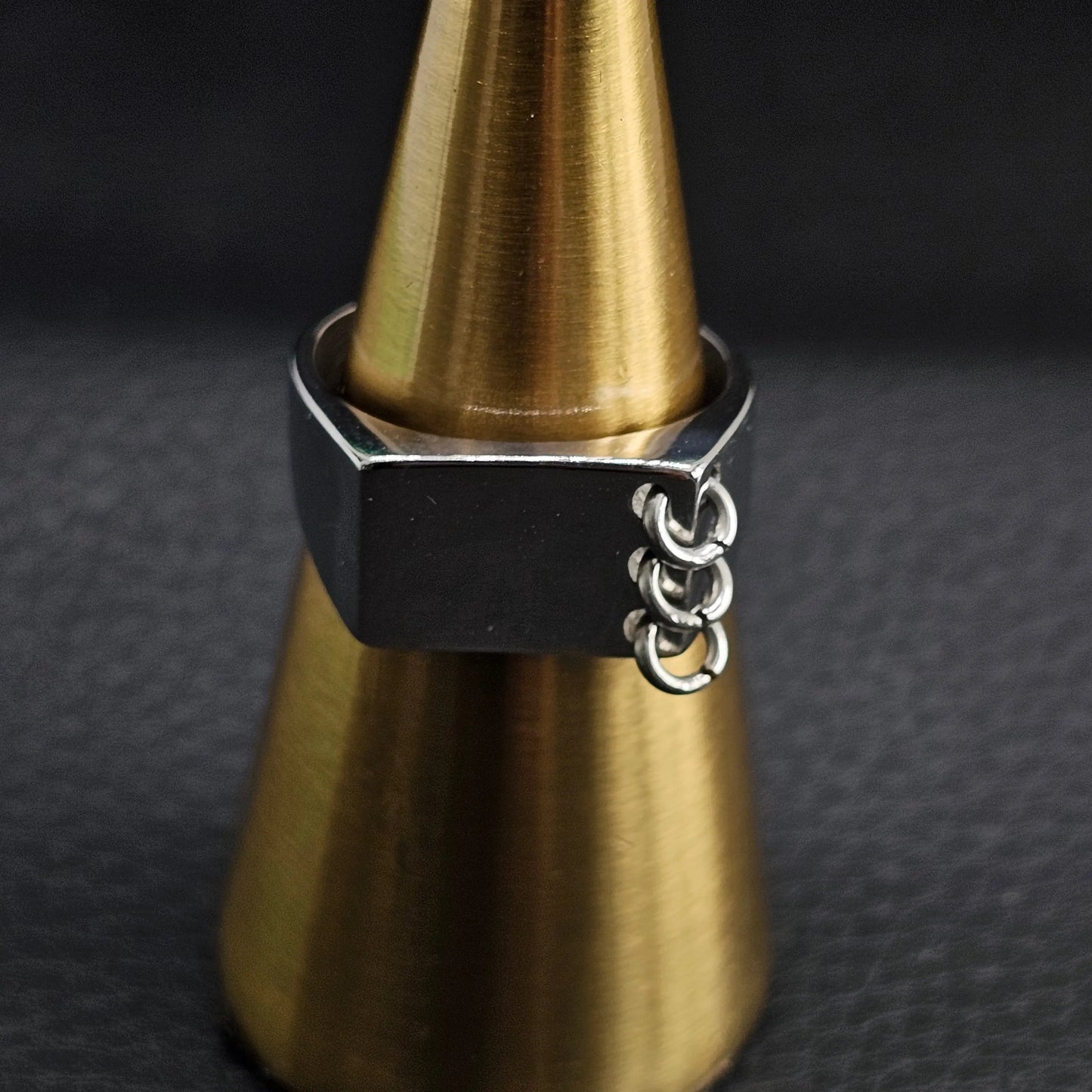 Punk Geometric Ring WOLFE & RIFF