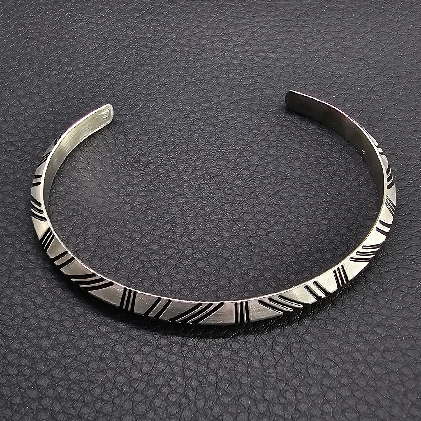 Viking Silver Cuff Bracelet WOLFE & RIFF