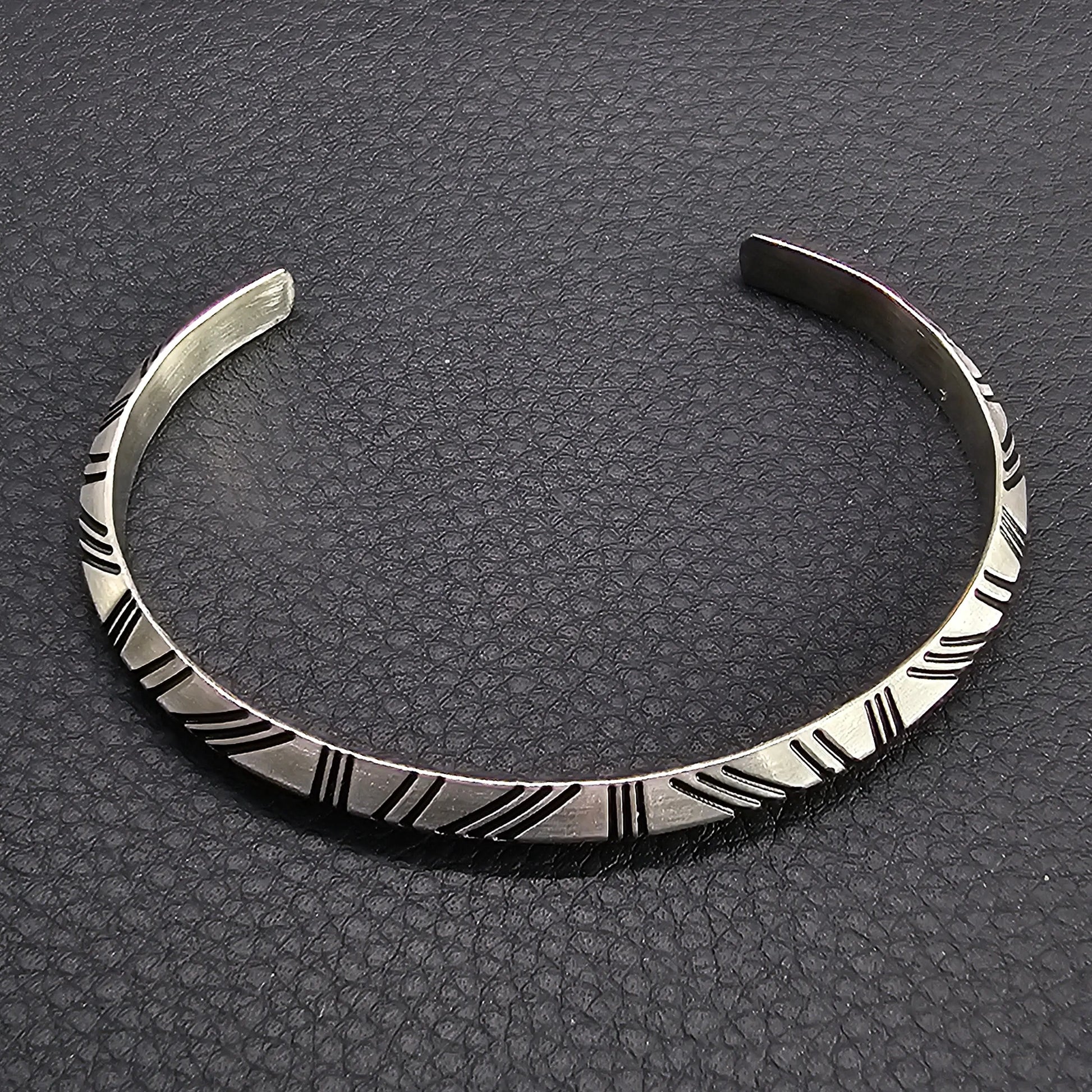 Viking Silver Cuff Bracelet WOLFE & RIFF