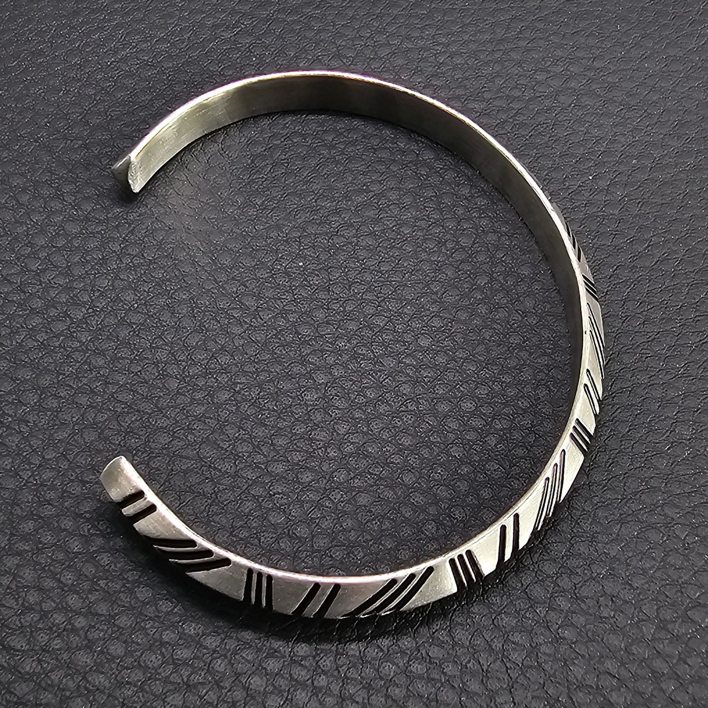 Viking Silver Cuff Bracelet WOLFE & RIFF