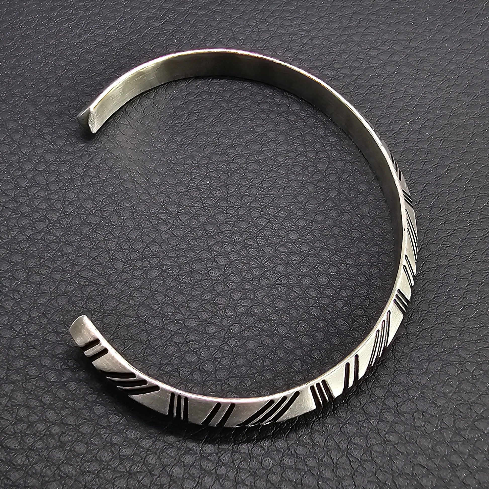 Viking Silver Cuff Bracelet WOLFE & RIFF
