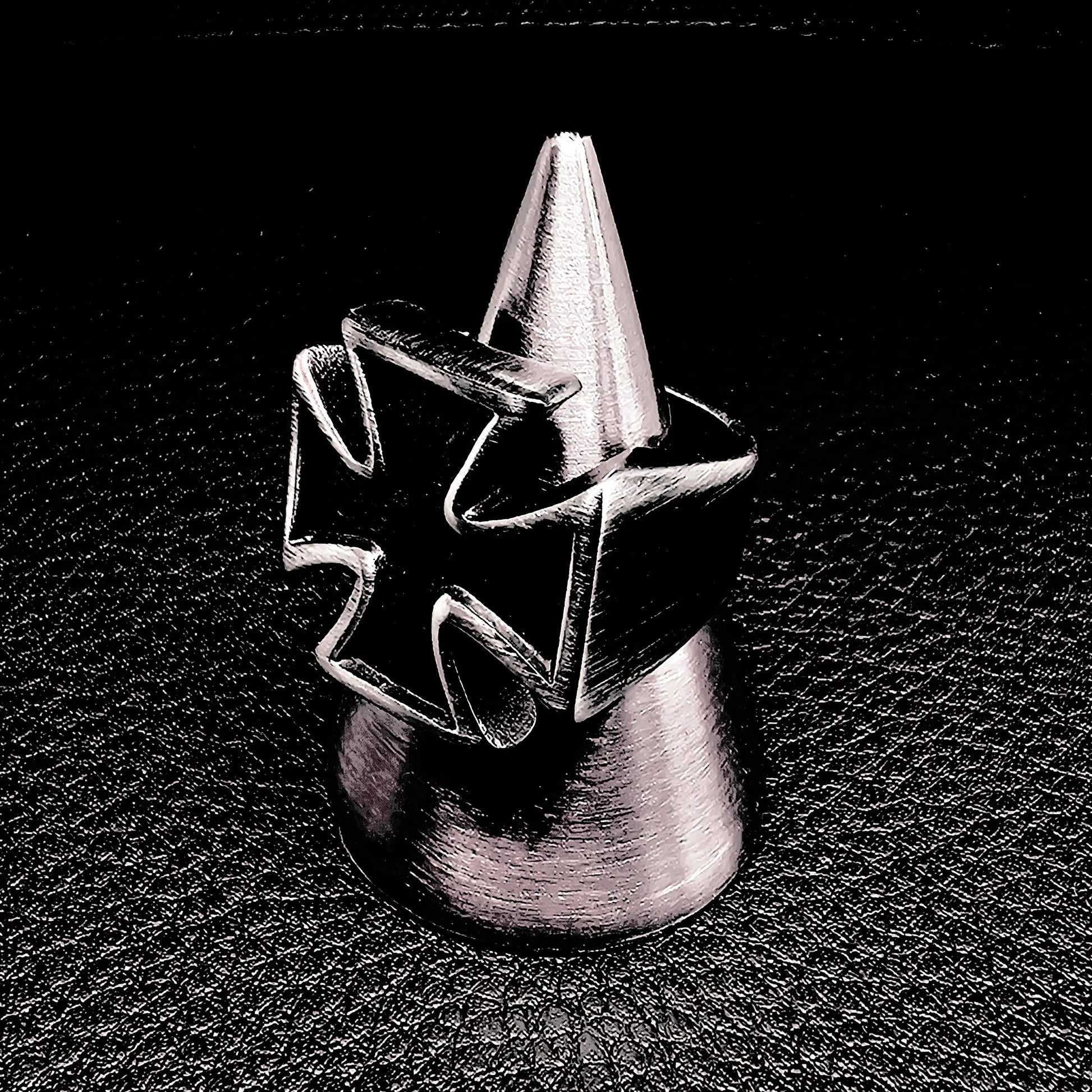 Blackened Iron Cross Ring WOLFE & RIFF