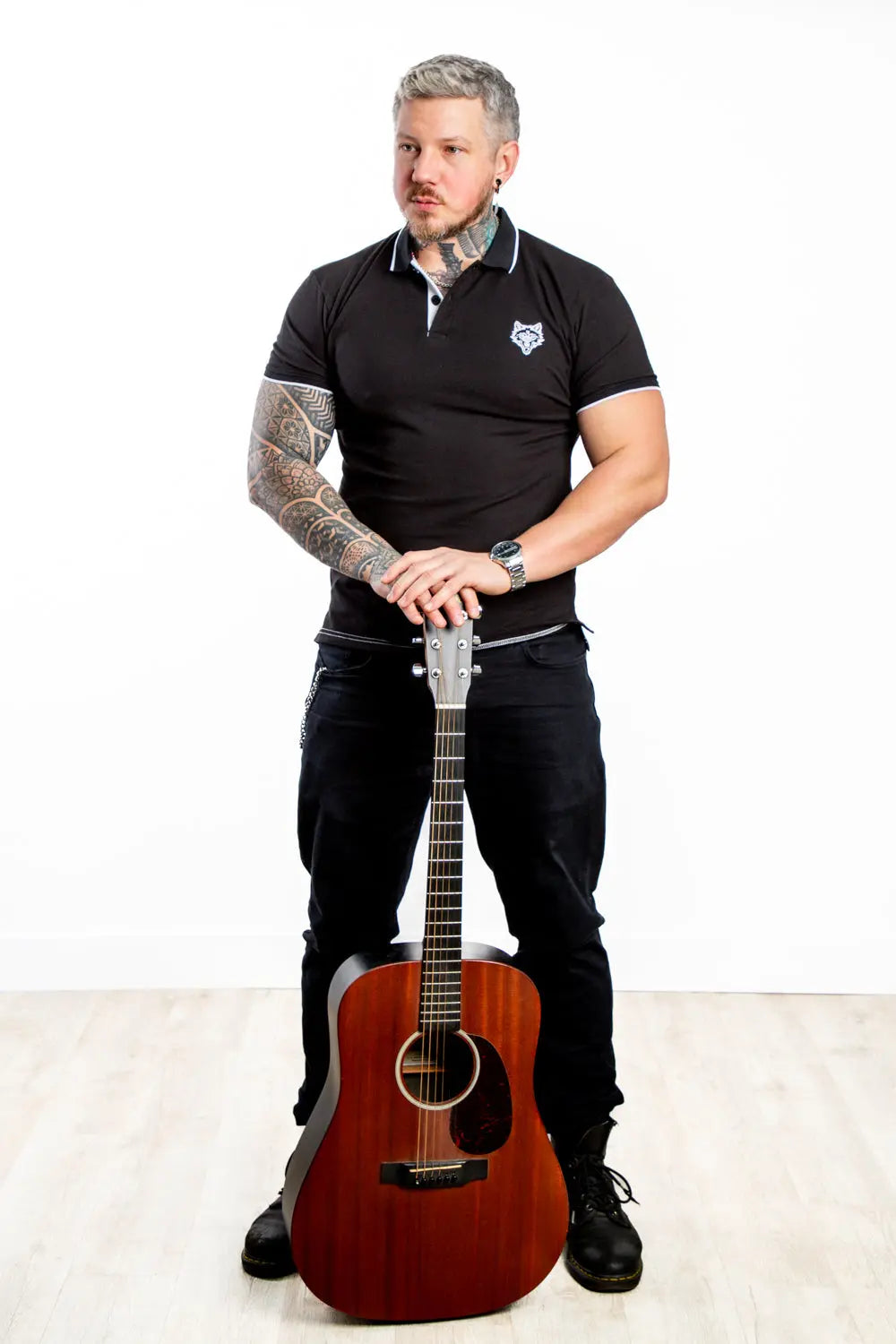 Black Polo WOLFE & RIFF