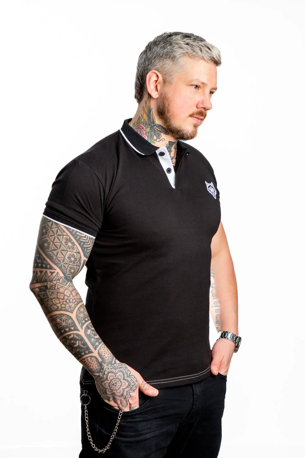Black Polo WOLFE & RIFF